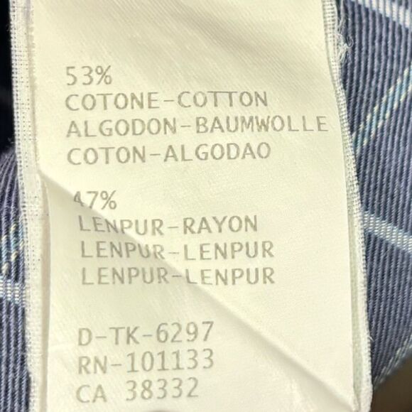 Ermenegildo Zegna Blue Dress Shirt Made in Italy Size XL - Picture 6 of 7